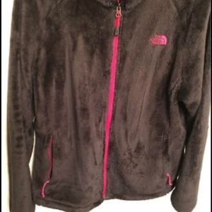 Womens north face fleece zip up Sz large